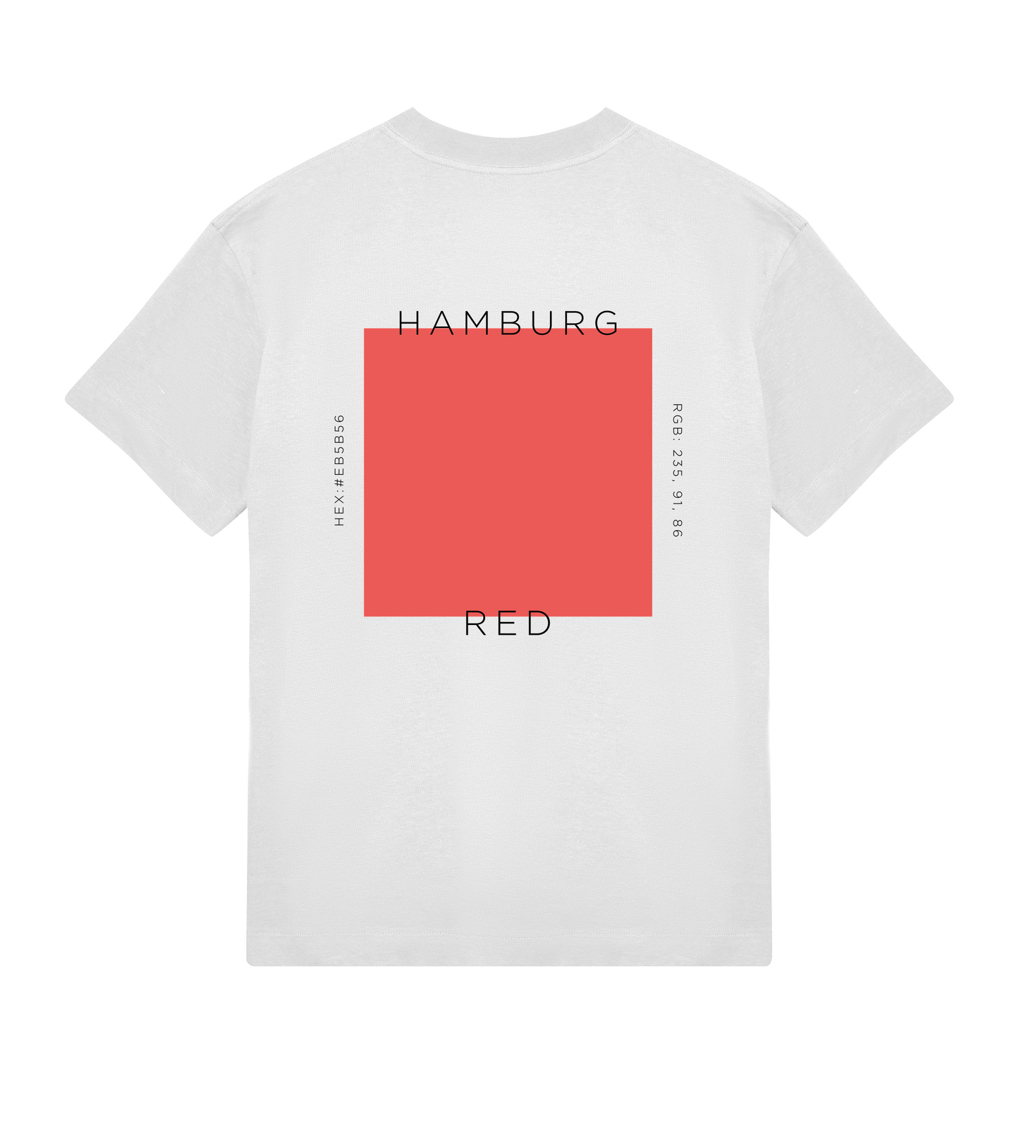 Hamburg Red Oversized T-Shirt